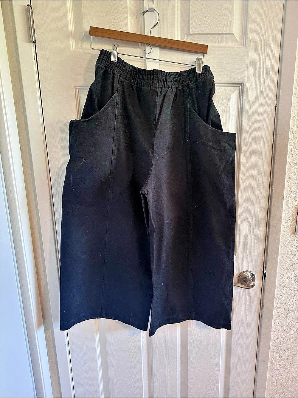 Elizabeth Suzann Black Wide Clyde Pants Size 16 S